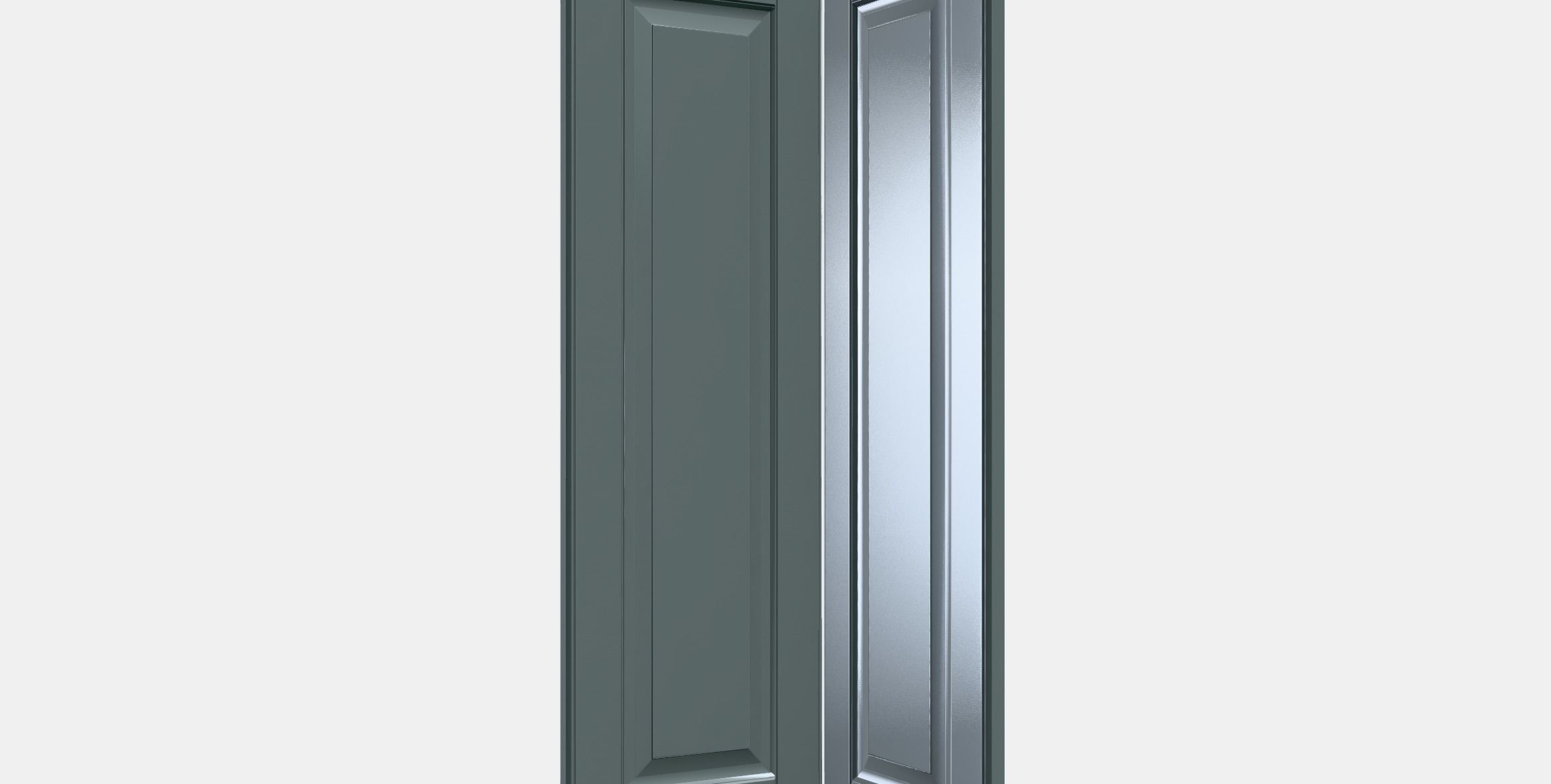 BODBYN 2-p door f corner base cabinet set 1 Low-poly 3D model_9