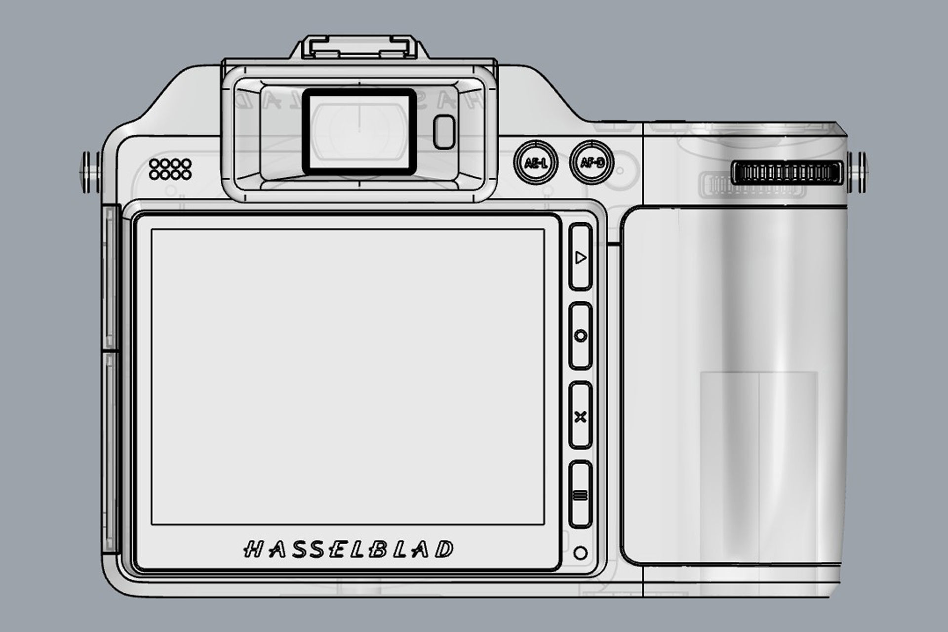 Hasselblad X2D 100C with XCD 55V 3D model_11