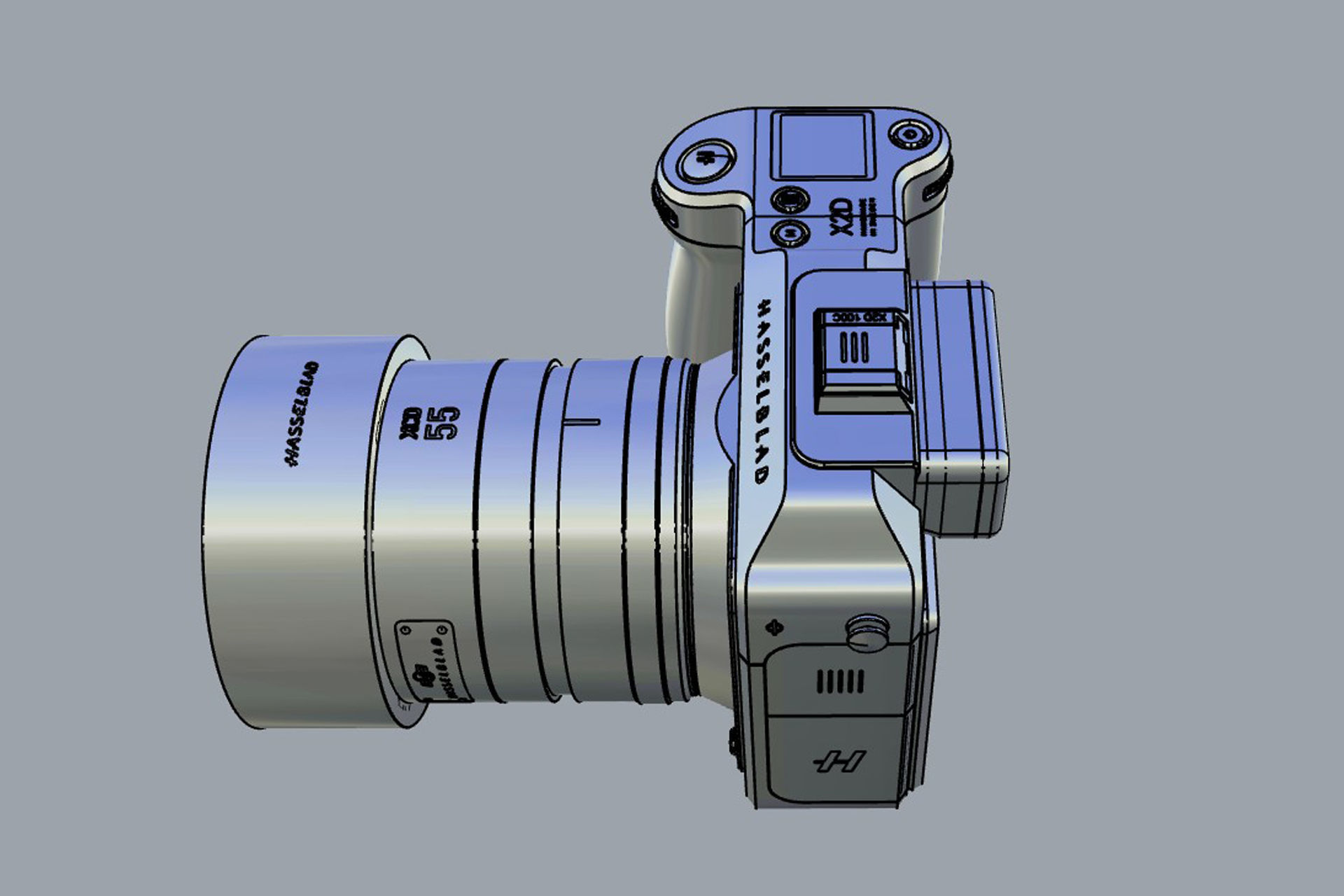 Hasselblad X2D 100C with XCD 55V 3D model_17