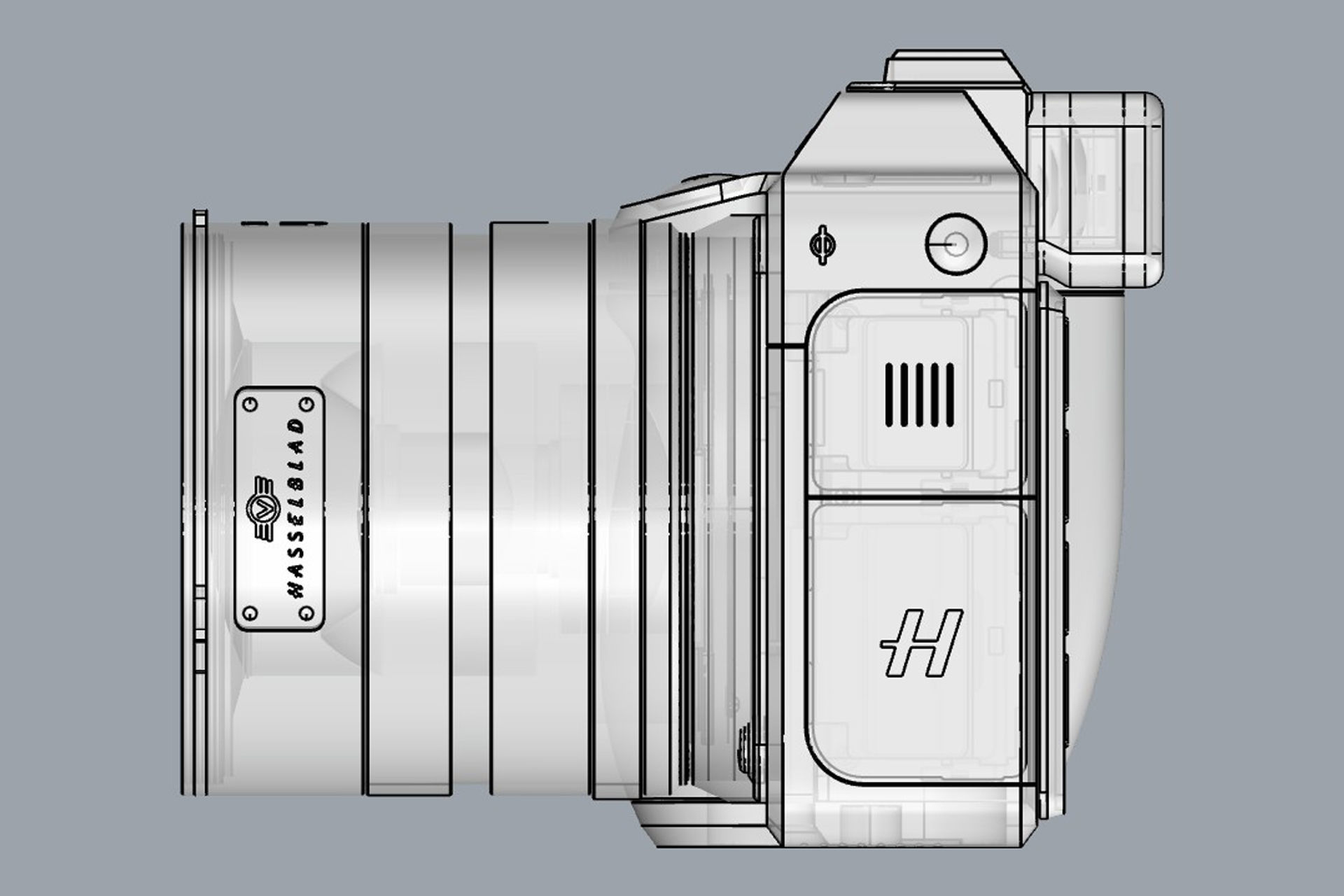 Hasselblad X2D 100C with XCD 55V 3D model_14