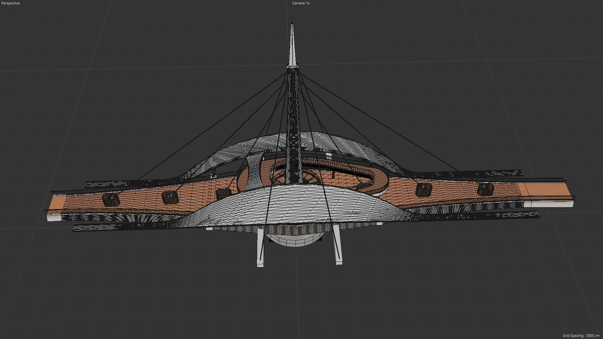 Great Harbor Bridge Low-poly 3D model_9