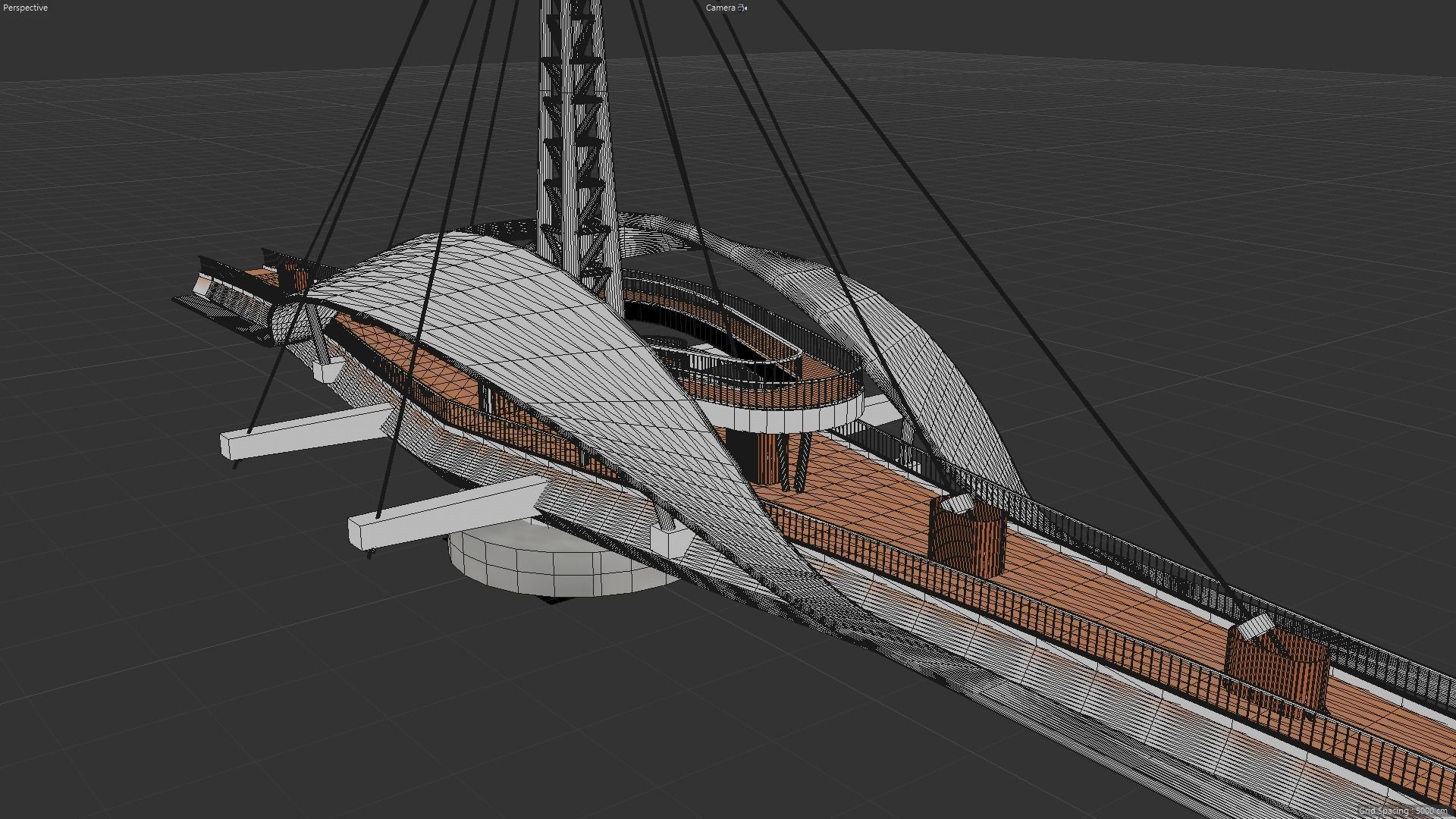 Great Harbor Bridge Low-poly 3D model_8