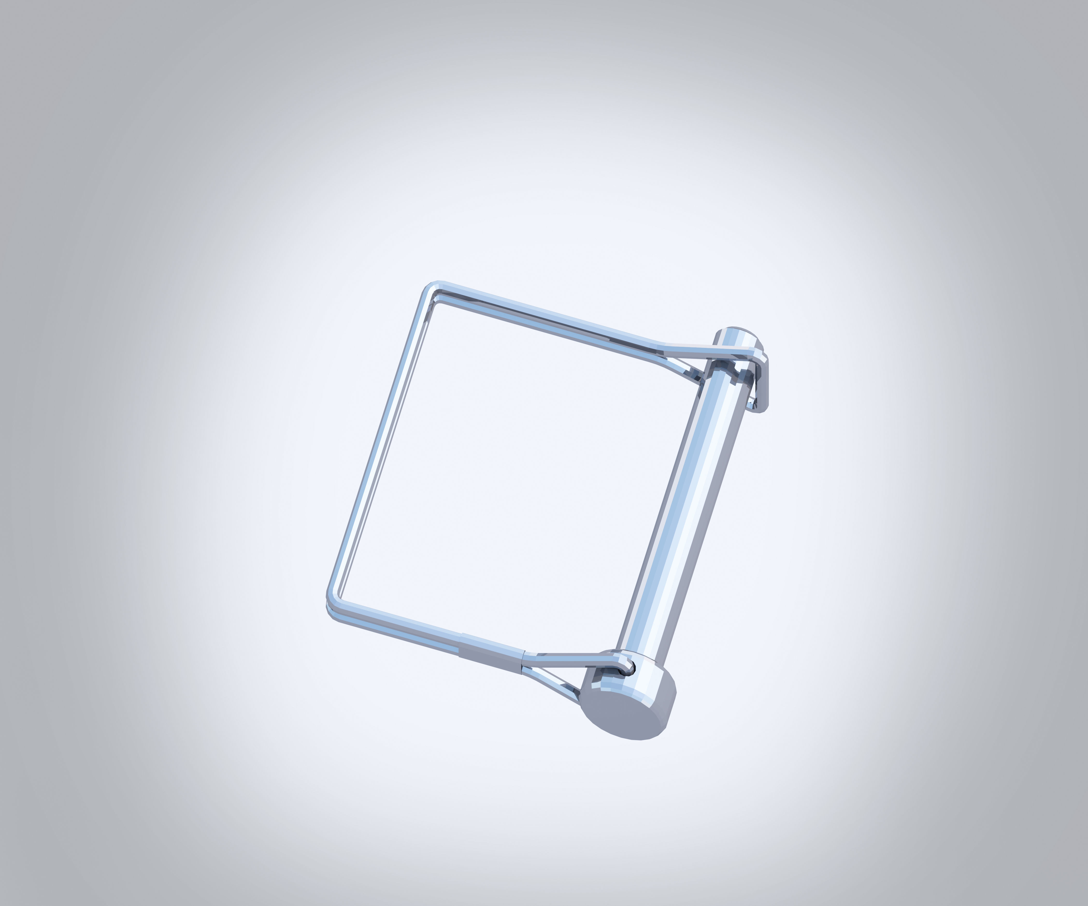 Hitch Pin Low-poly 3D model_1