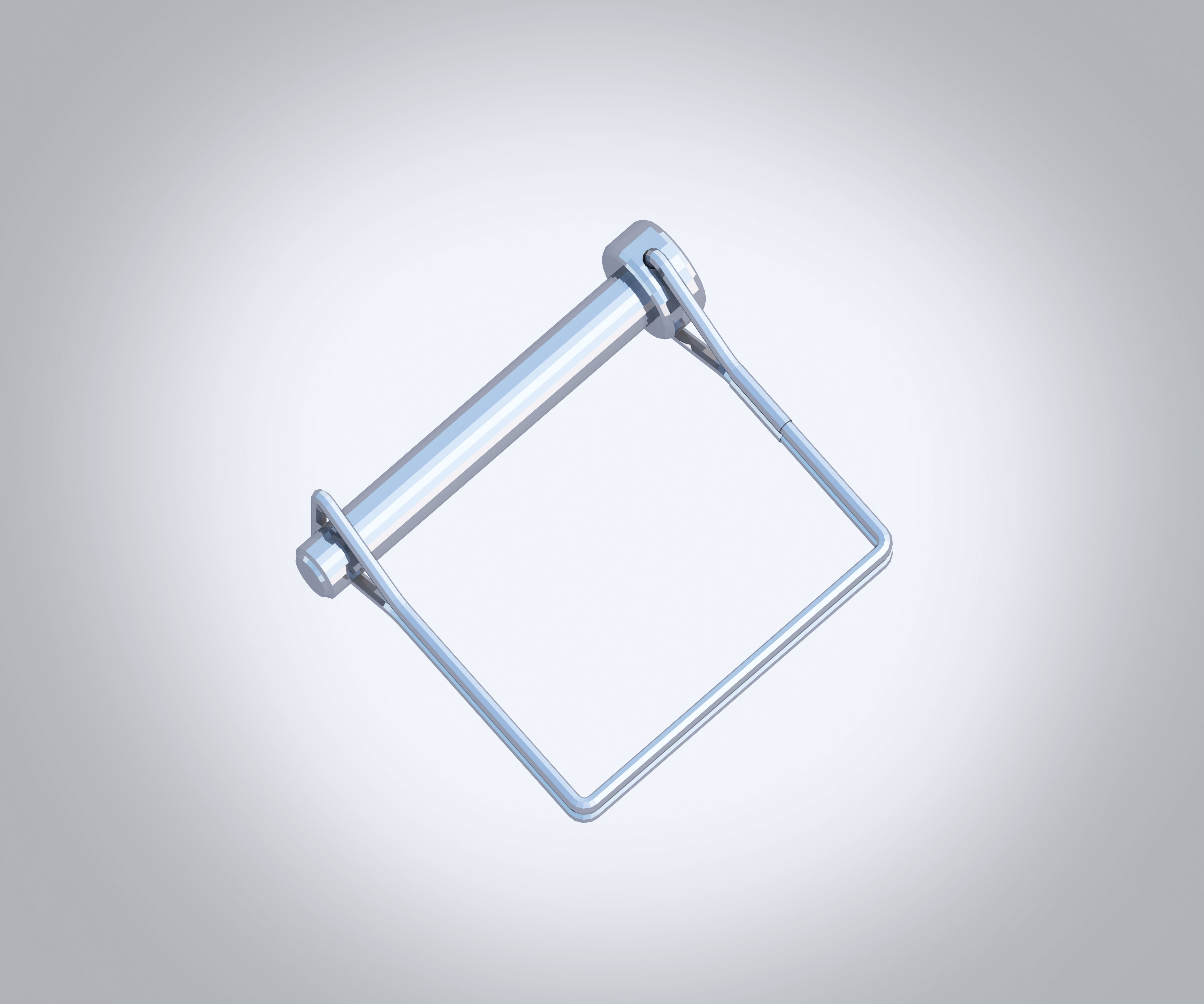 Hitch Pin Low-poly 3D model_3