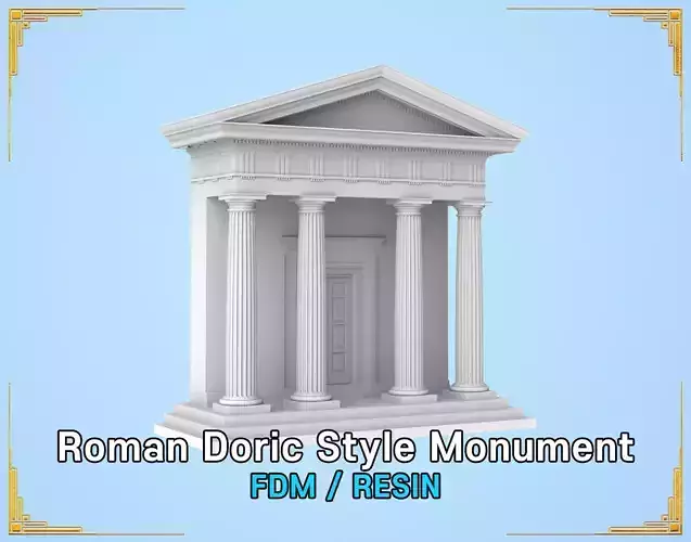 Roman Doric Style Monument  3D print model