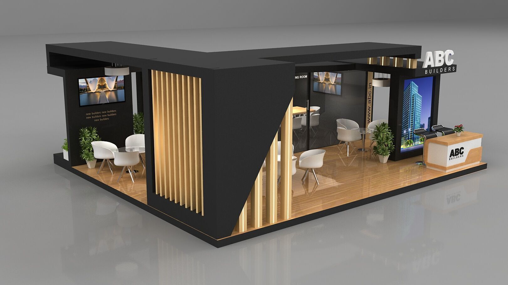 kiosk design 3D model_3