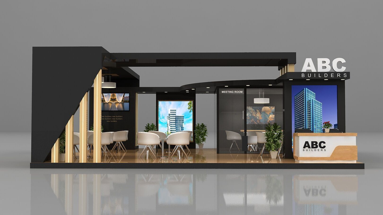 kiosk design 3D model_2