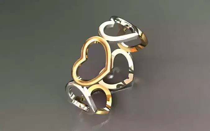 Heart ring Minimal 4