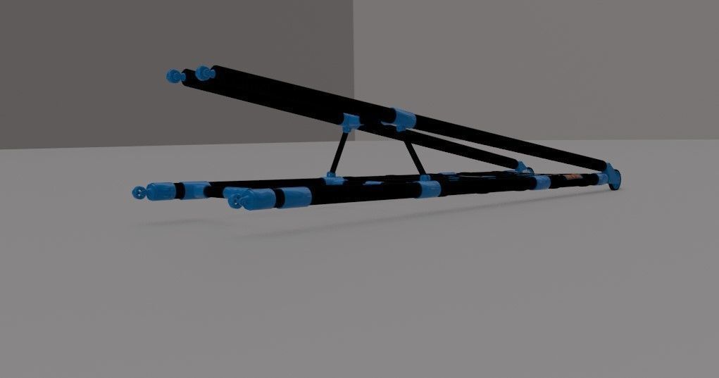MVM Carbon Wheelie Bar Low-poly 3D model_2