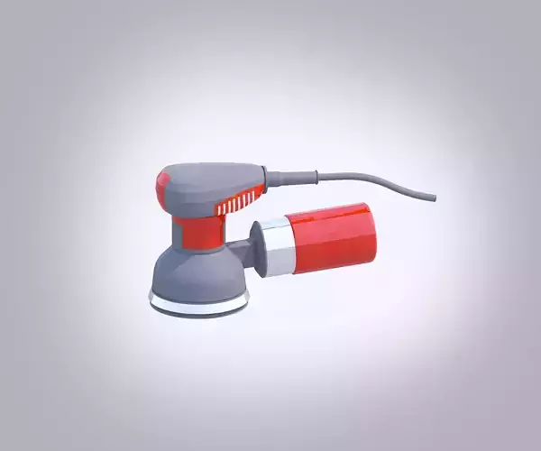 Orbital Sander Low-poly 3D model