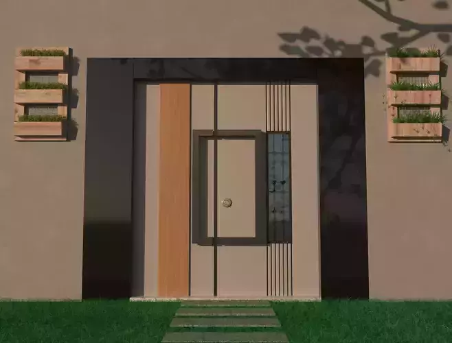 DOOR exterior LOWPOLY