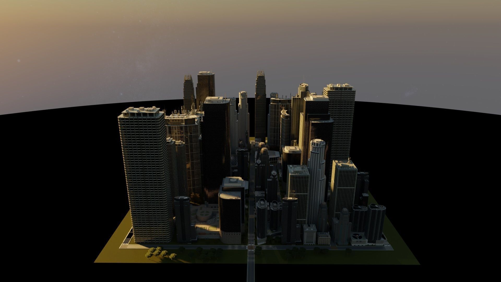 CITY STREET-City medium size 3D model_25