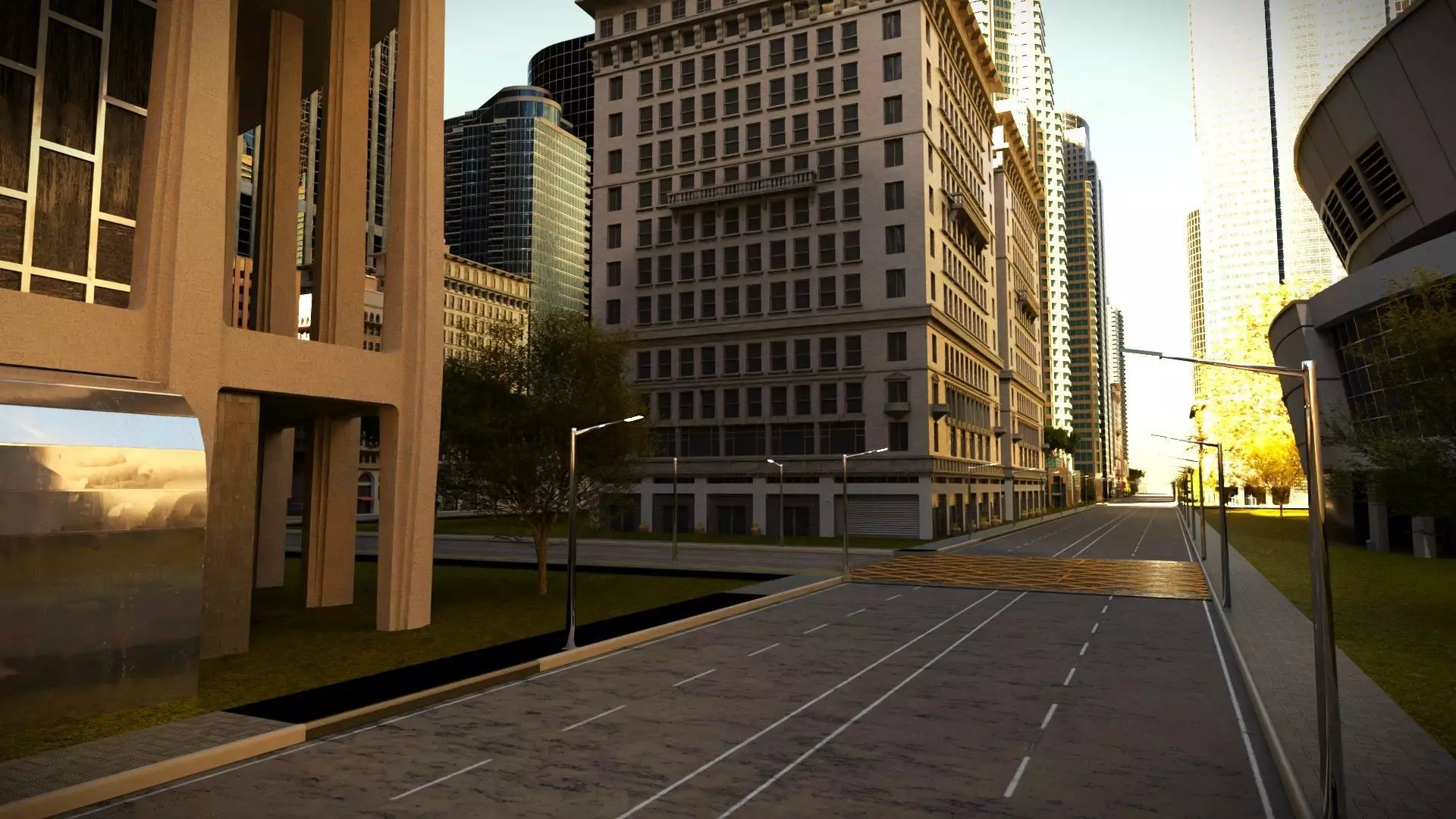 CITY STREET-City medium size 3D model_0