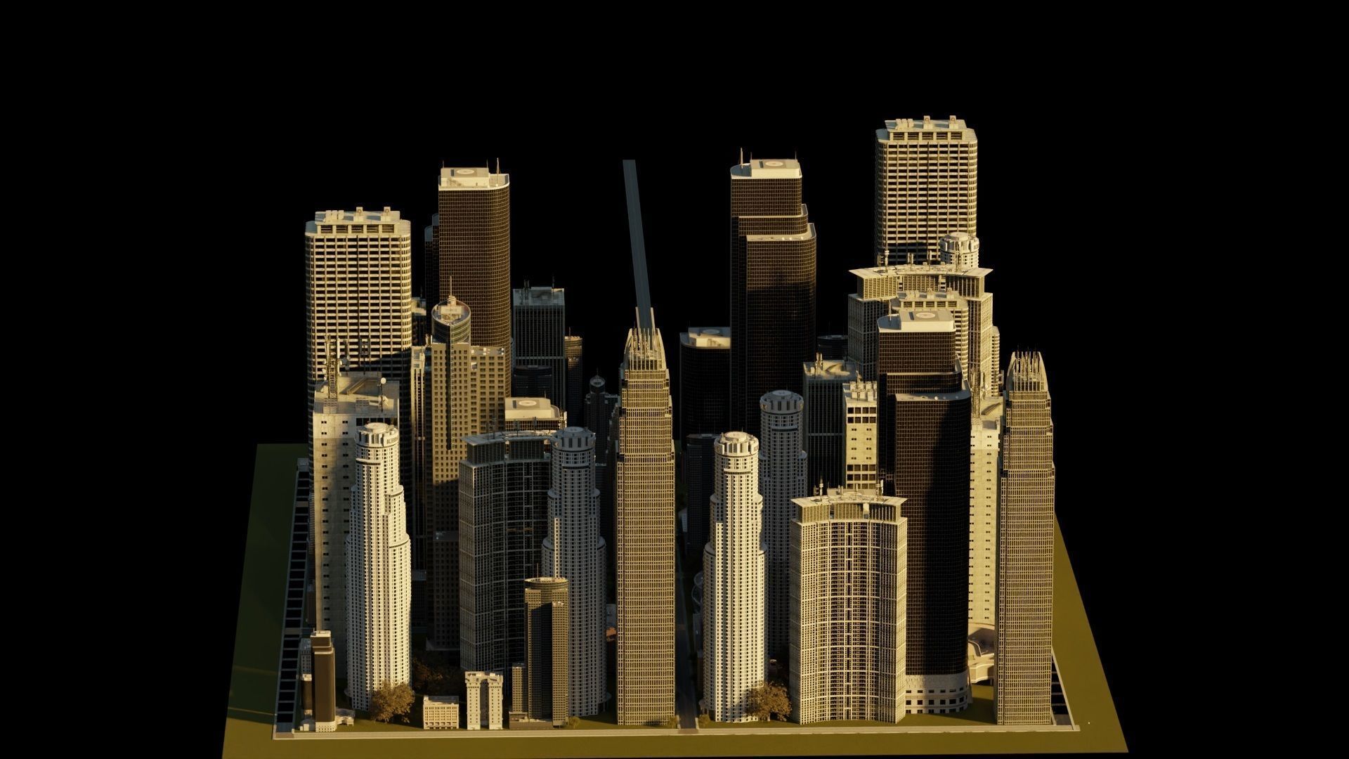 CITY STREET-City medium size 3D model_9