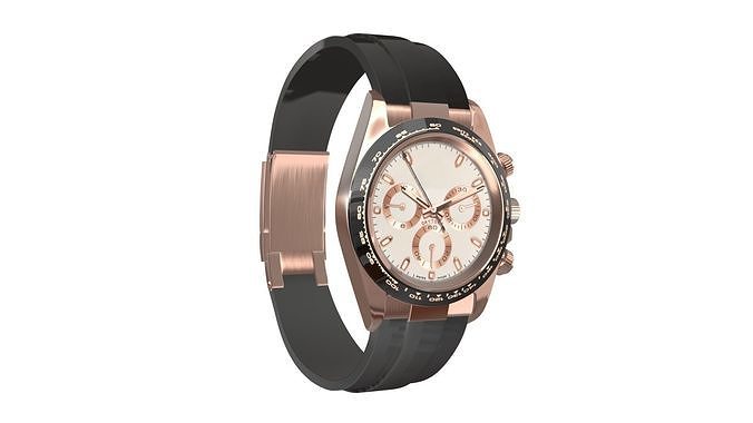 Rolex Cosmograph Daytona Pink Gold - Ivory Dial Low-poly 3D model