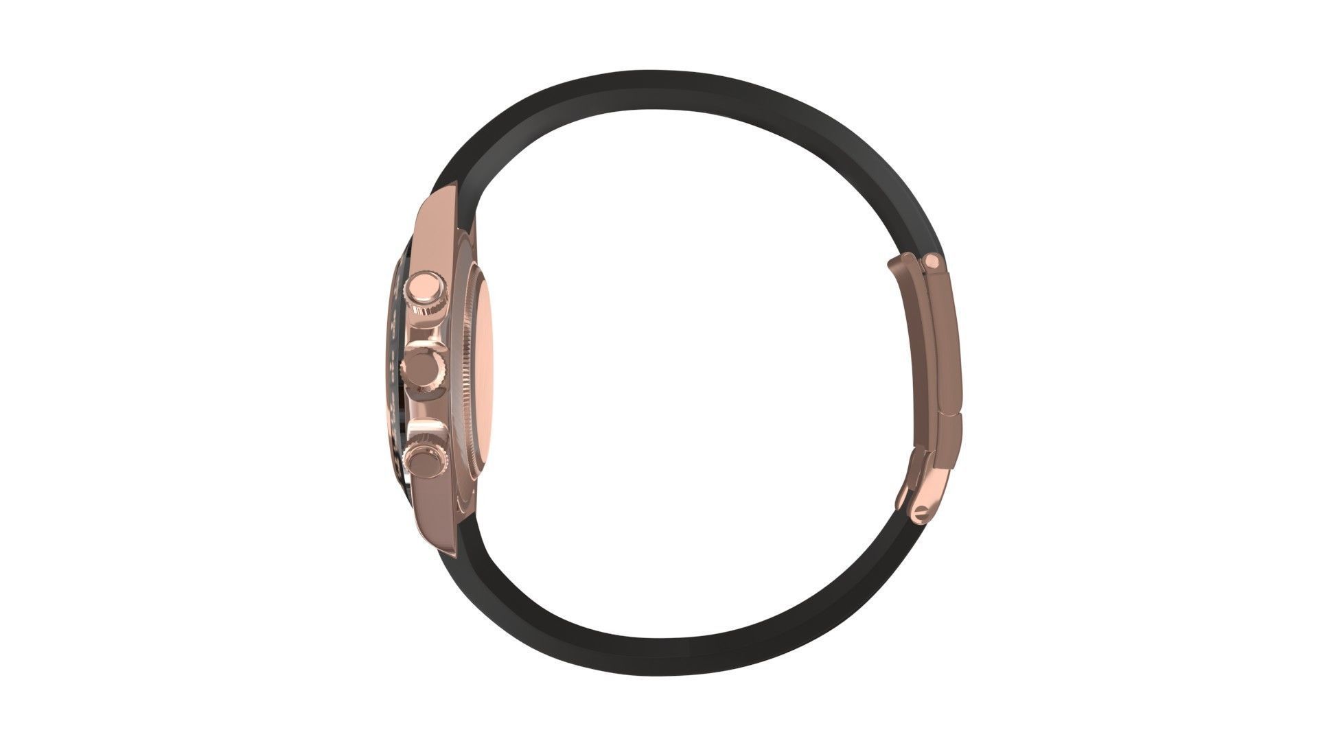 Rolex Cosmograph Daytona Pink Gold - Ivory Dial Low-poly 3D model_4