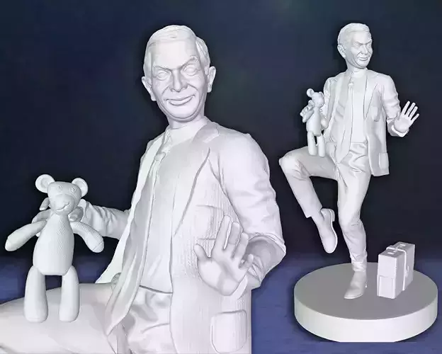 Mr Bean Rowan Atkinson Action Figures Custom 3D Print Model