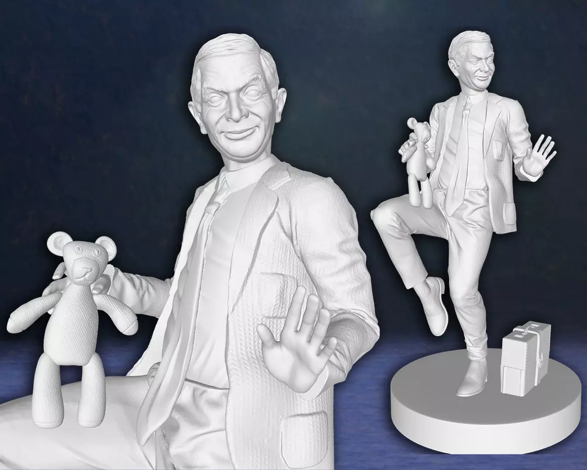 Mr Bean Rowan Atkinson Action Figures Custom 3D Print Model 3D print model