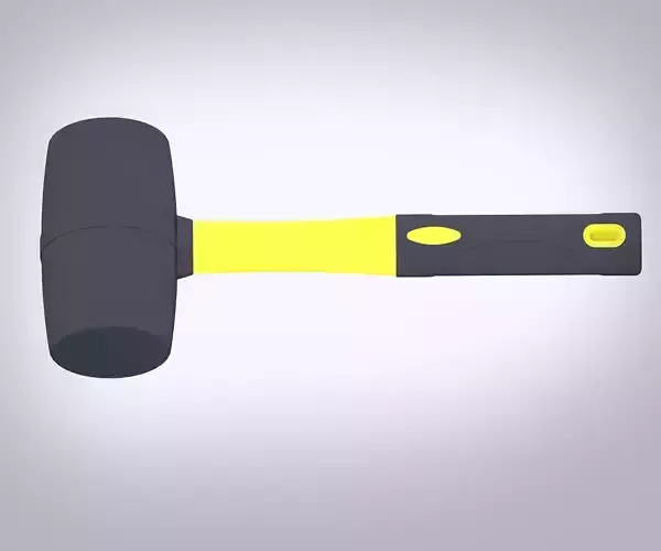 Rubber Mallet Low-poly 3D model