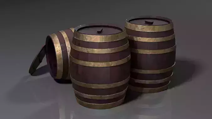 Wood Barrel 