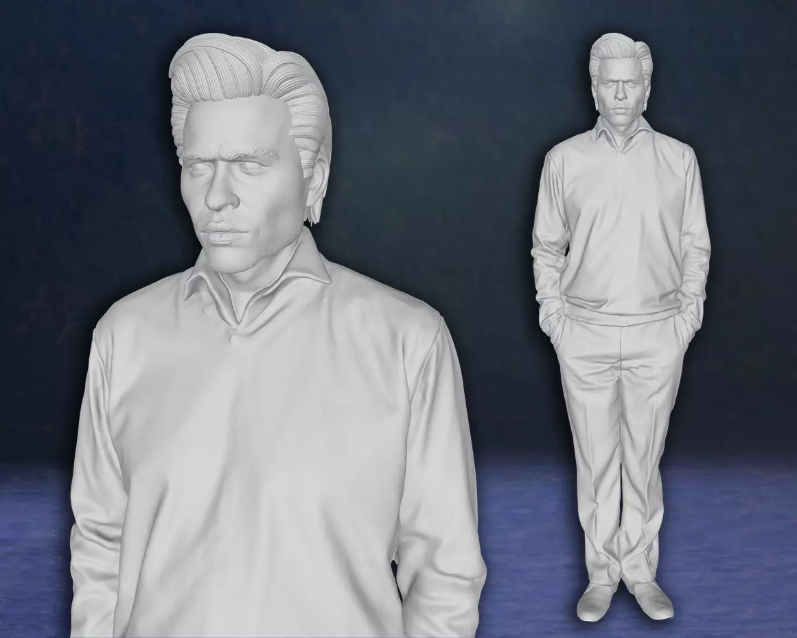 Val Kilmer Batman Bruce Wayne Action Custom 3D Print Model 3D print model