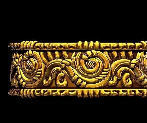 Stylish Ornament Ring 3D print model