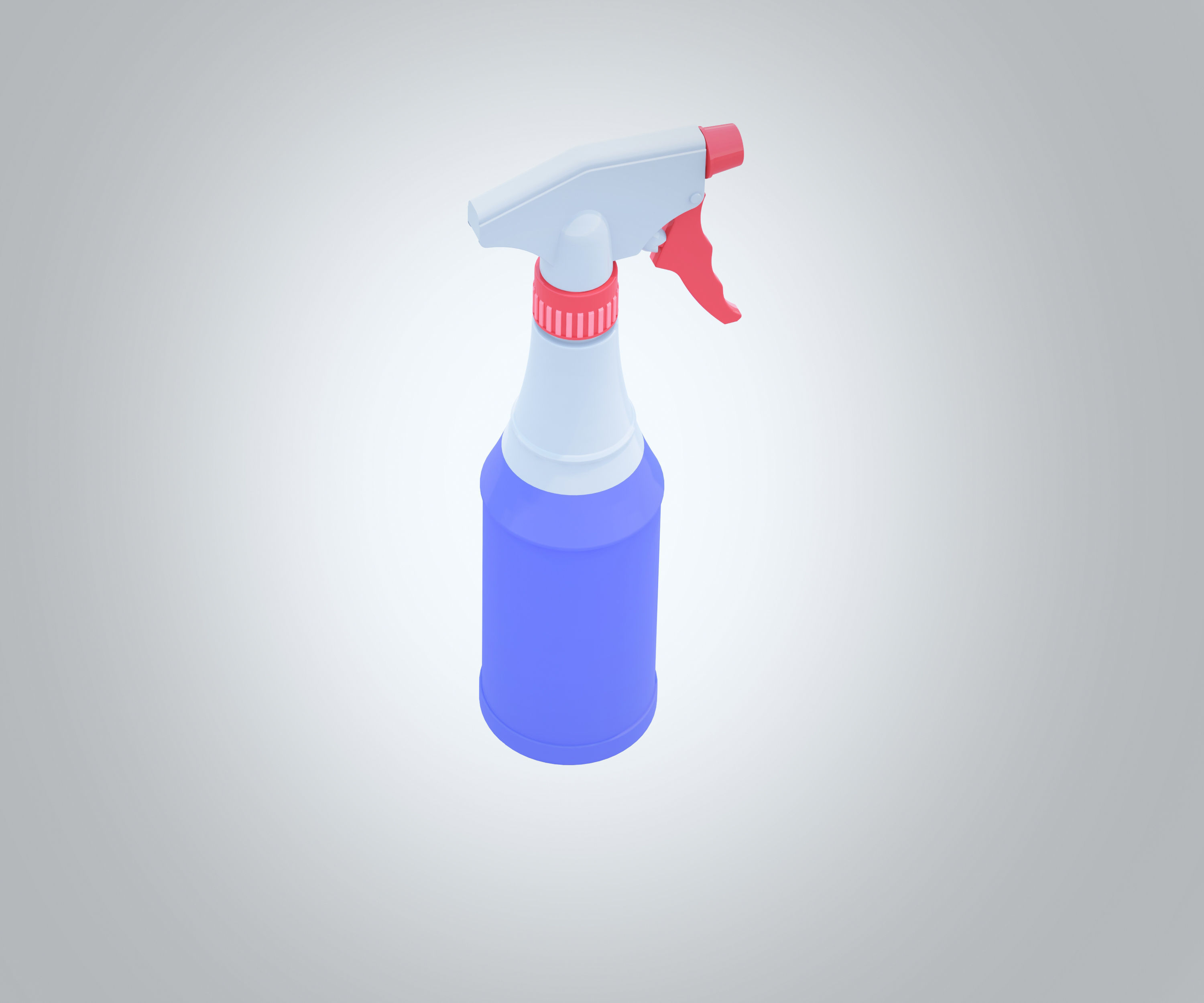 Spray Bottle Low-poly 3D model_1