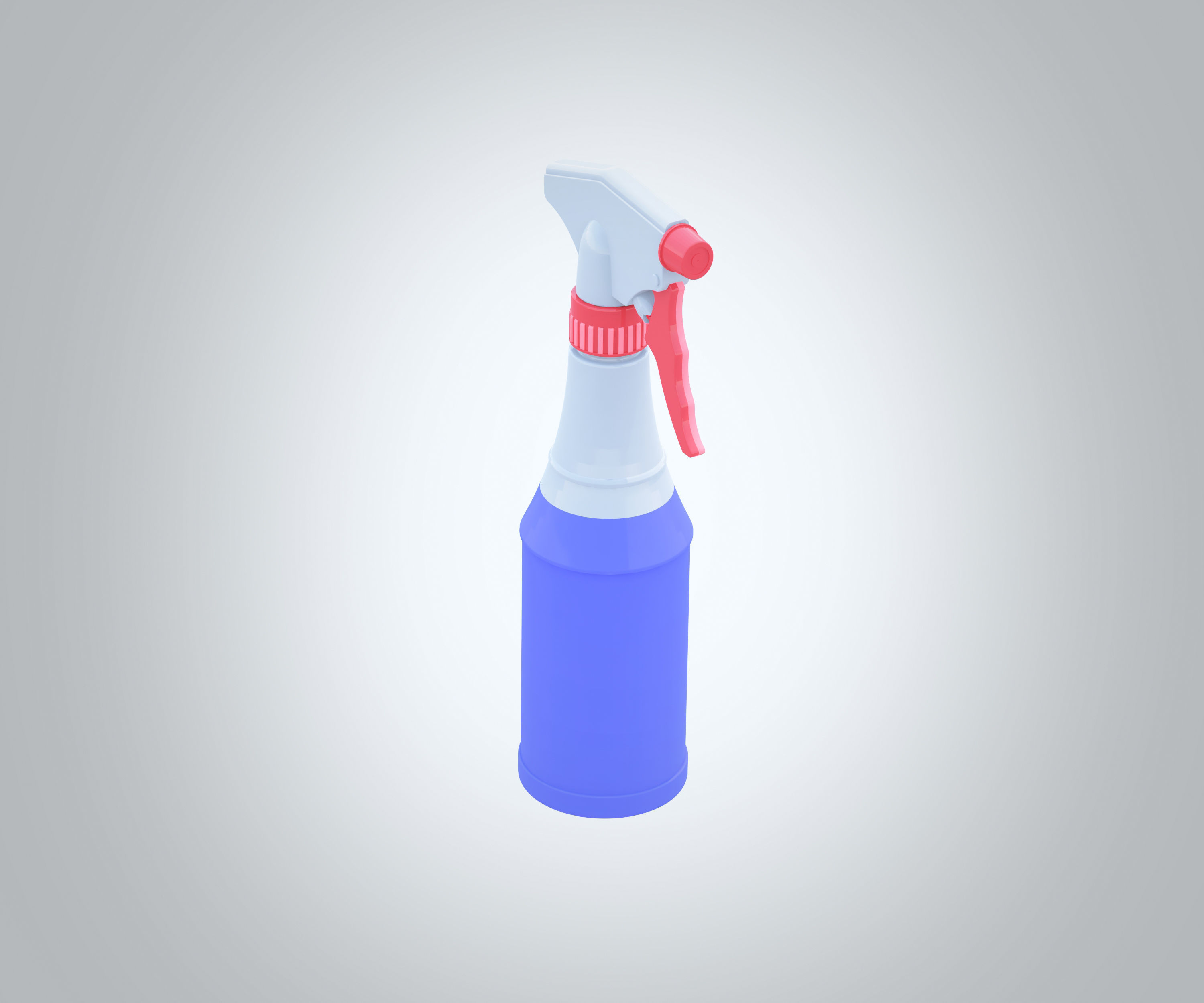 Spray Bottle Low-poly 3D model_2