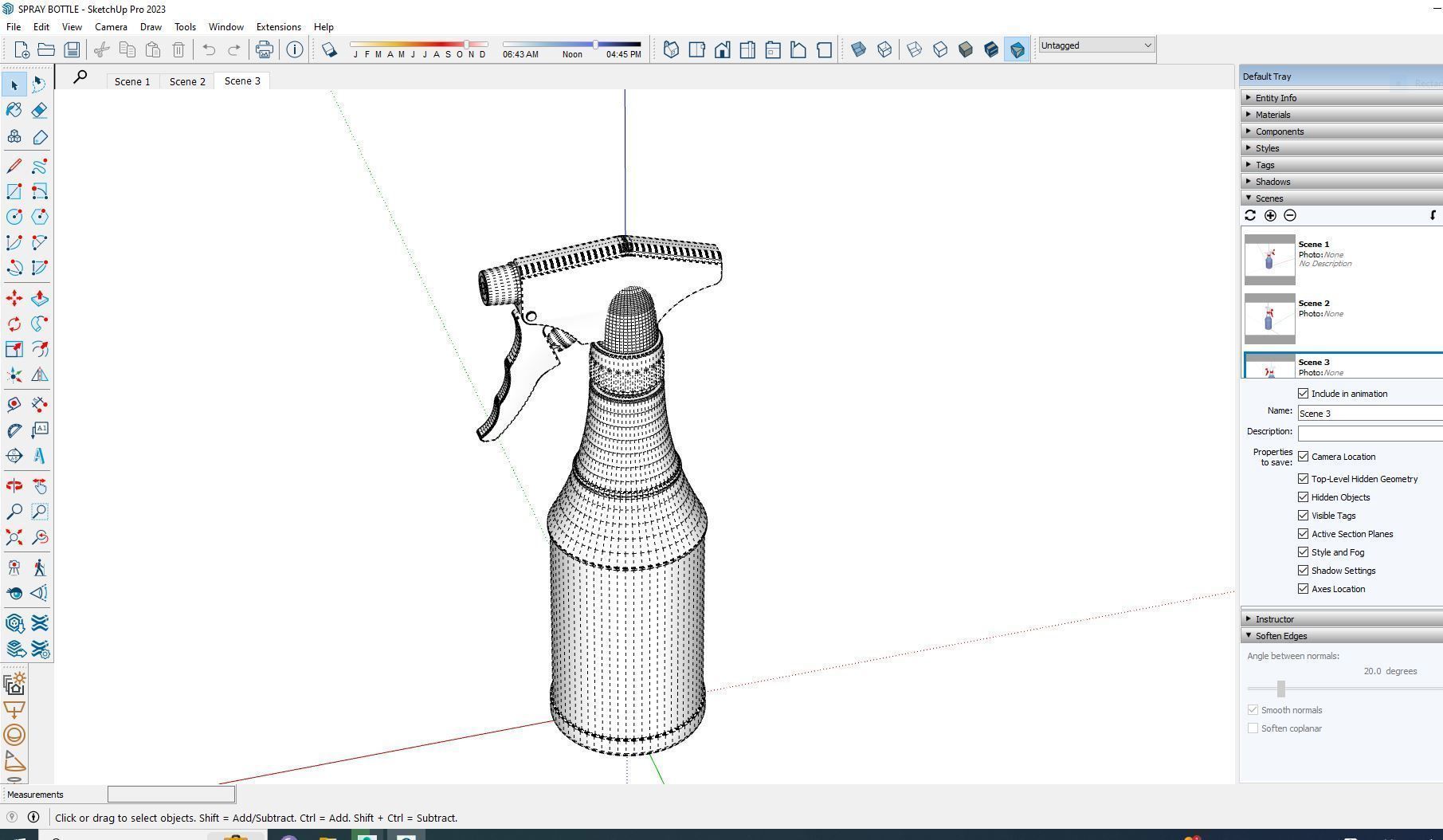 Spray Bottle Low-poly 3D model_3