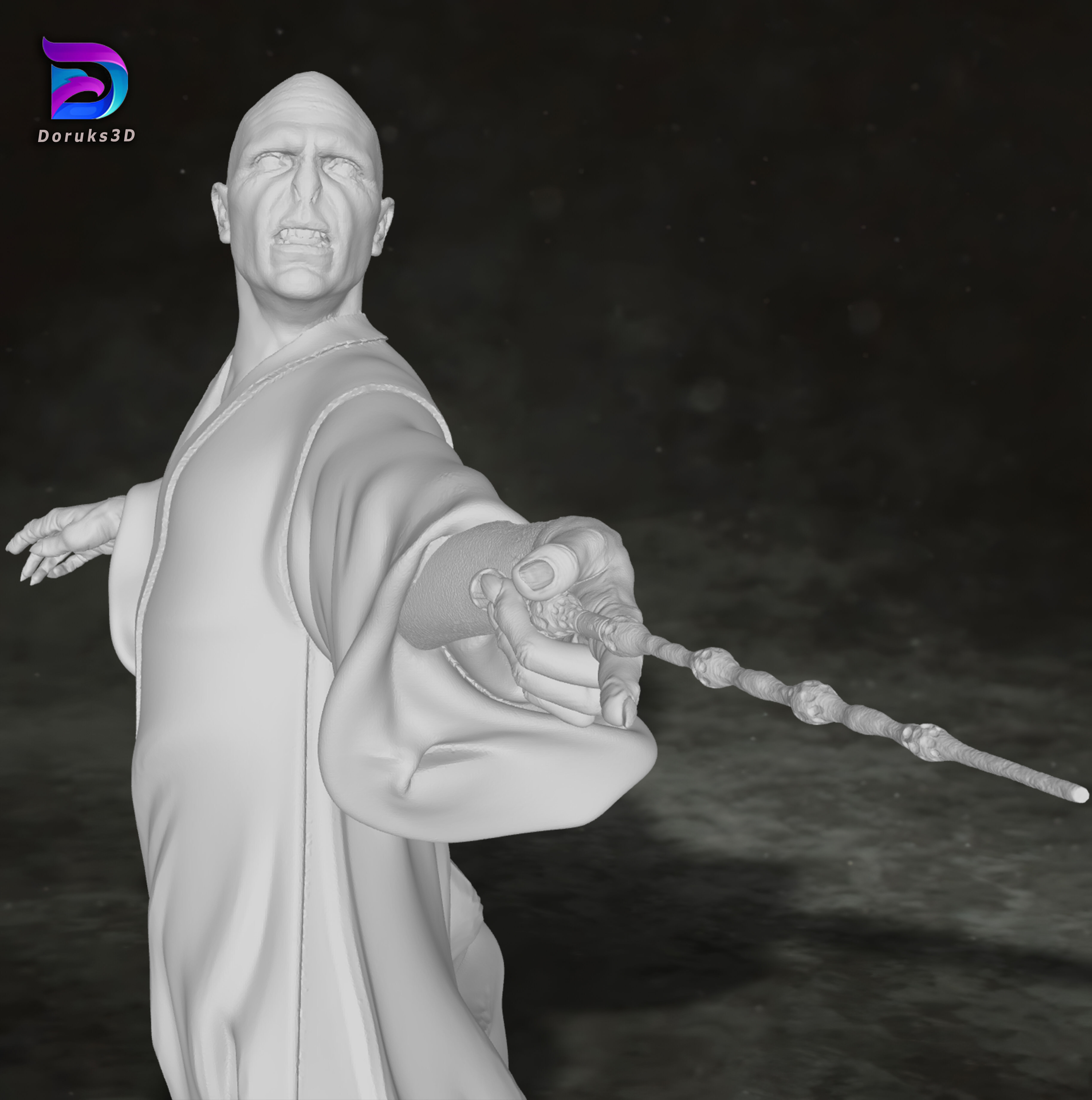 Lord Voldemort Harry Potter Action Figures Custom Action 3D print model_5