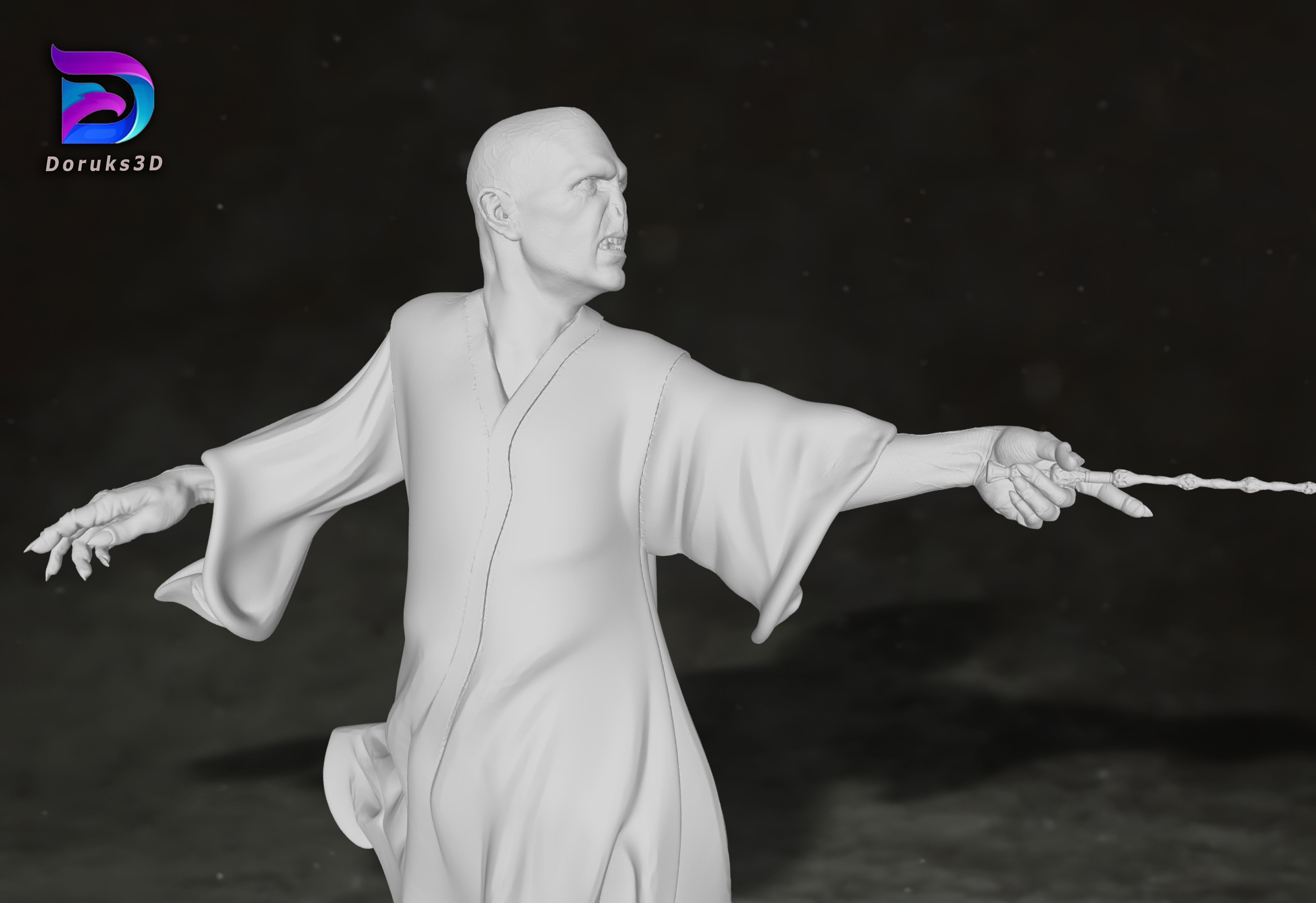 Lord Voldemort Harry Potter Action Figures Custom Action 3D print model_1