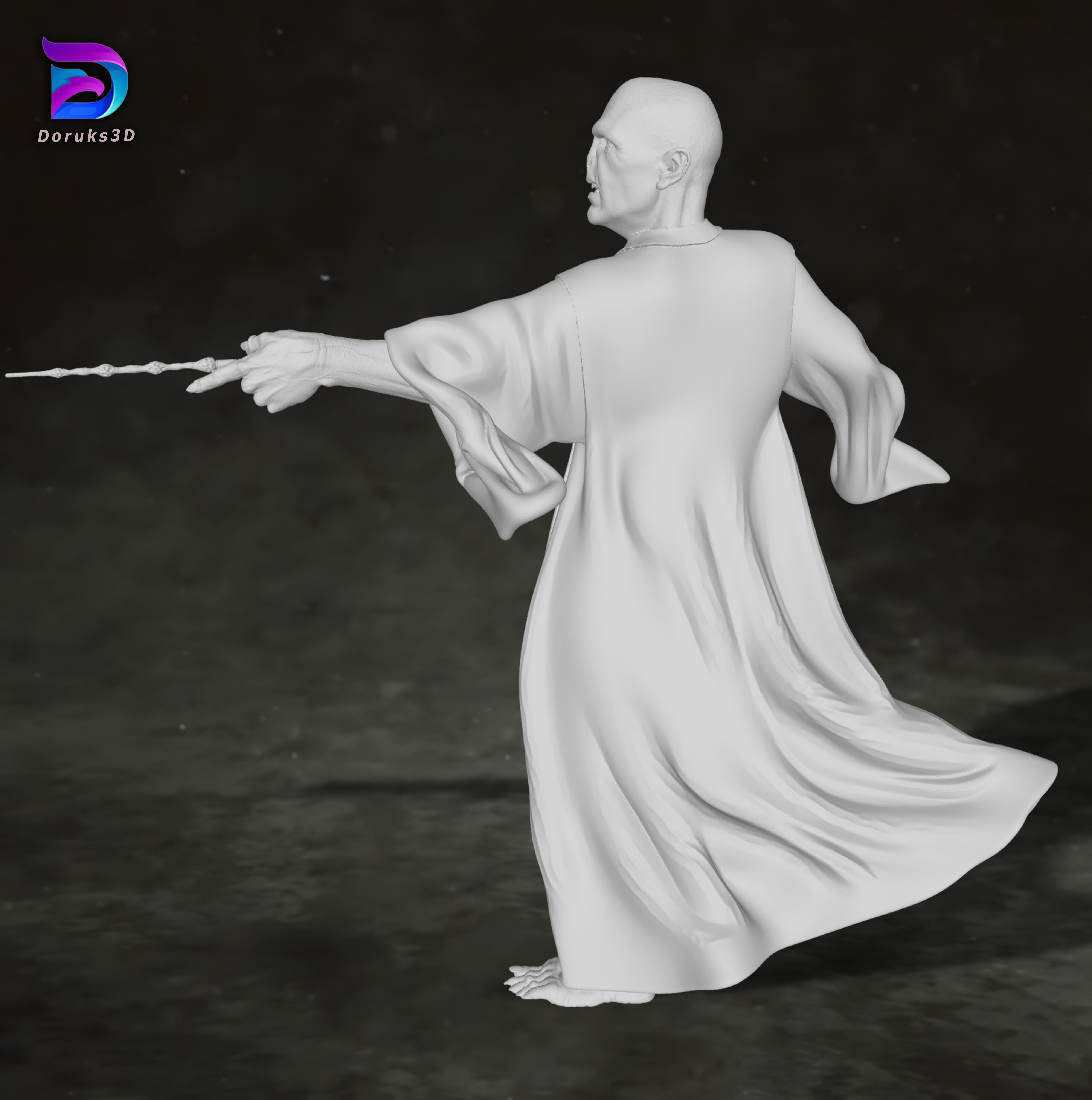 Lord Voldemort Harry Potter Action Figures Custom Action 3D print model_8