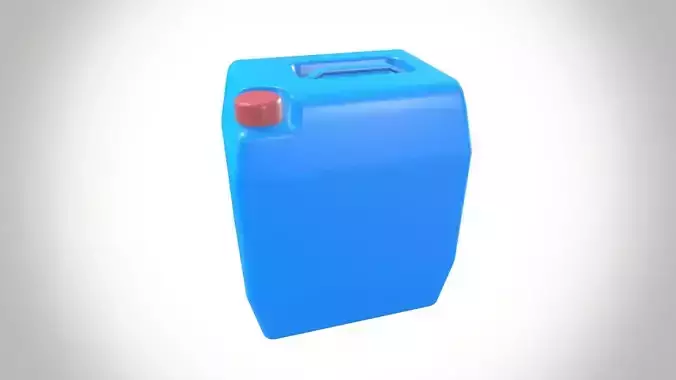 Petrol Can Low-poly 3D model