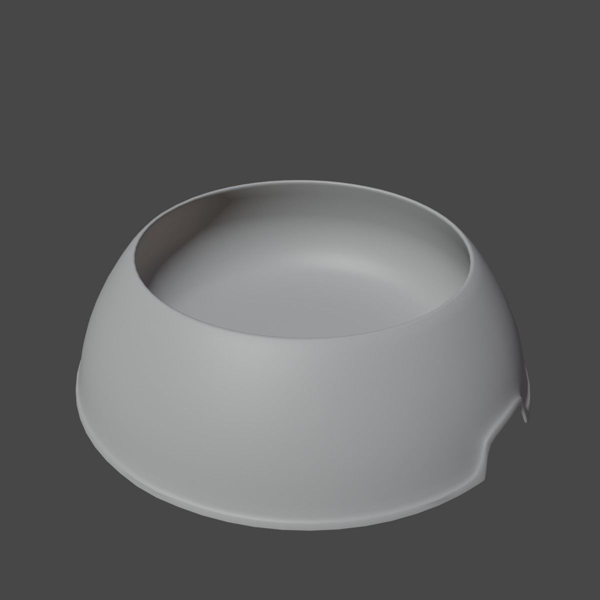 Plastic Dog Bowl A 01 Low-poly 3D model_8