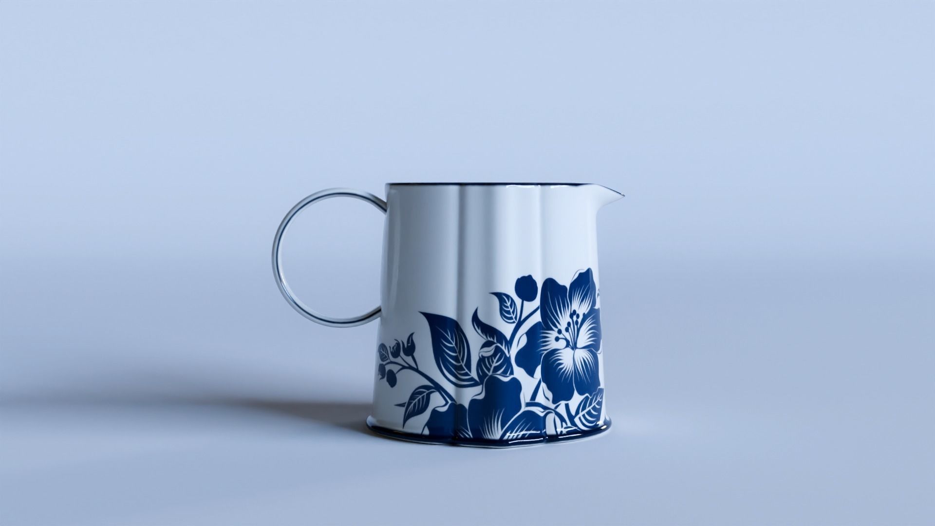 Tea-cup set 3D model_6