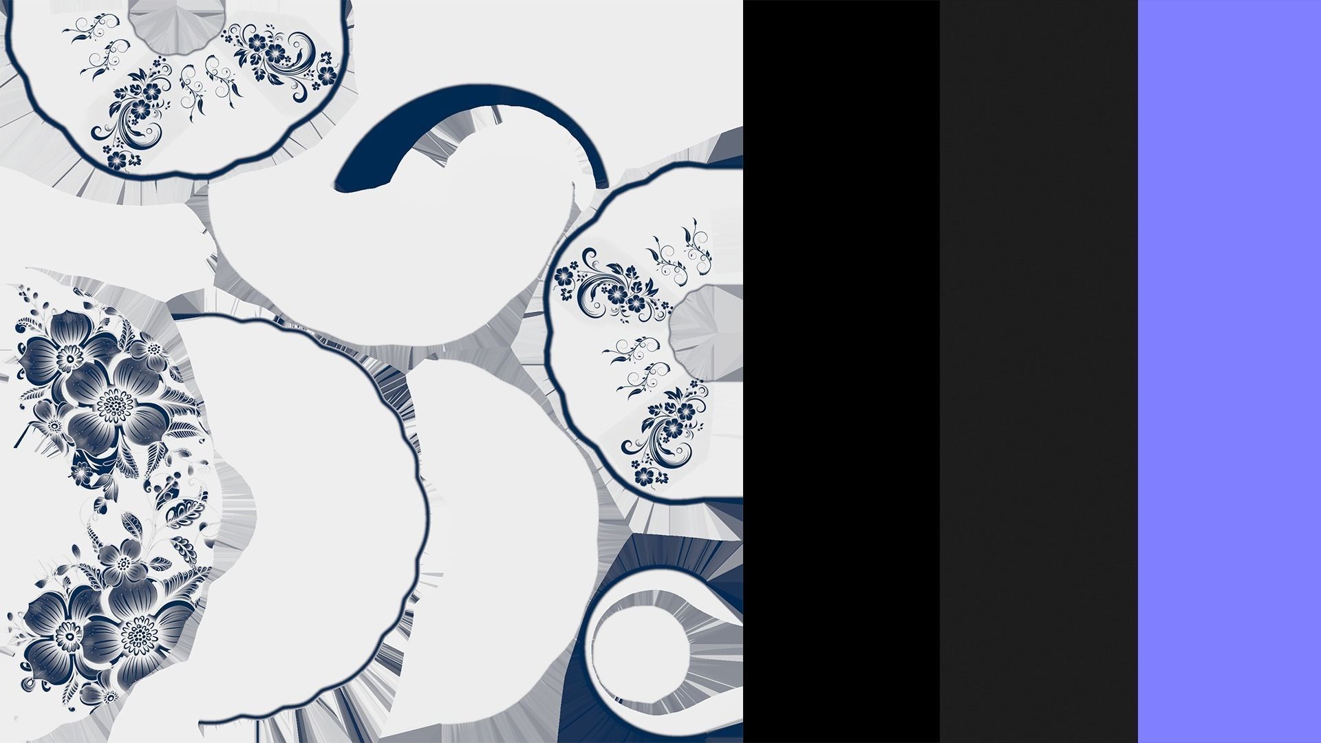 Tea-cup set 3D model_9