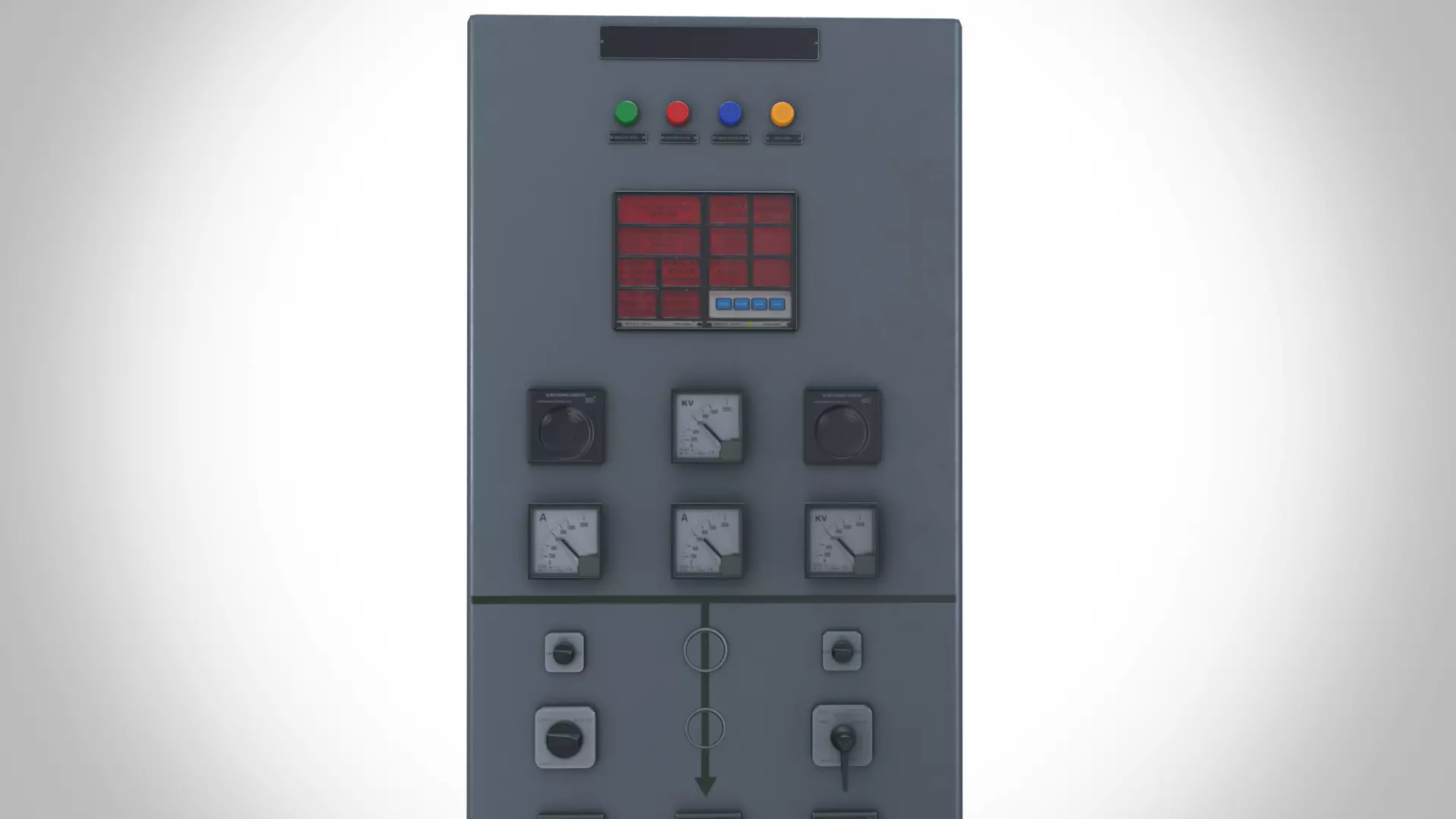 33 kv Control Panel Low-poly 3D model