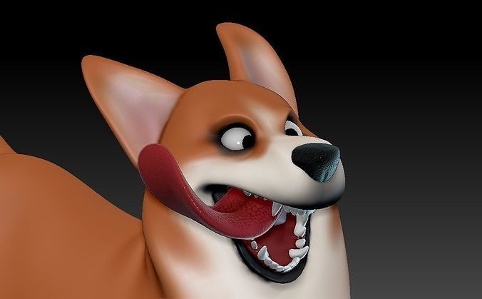 Adorable Corgi 3D Model  The Perfect Keepsake for Corgi Lovers 3D model