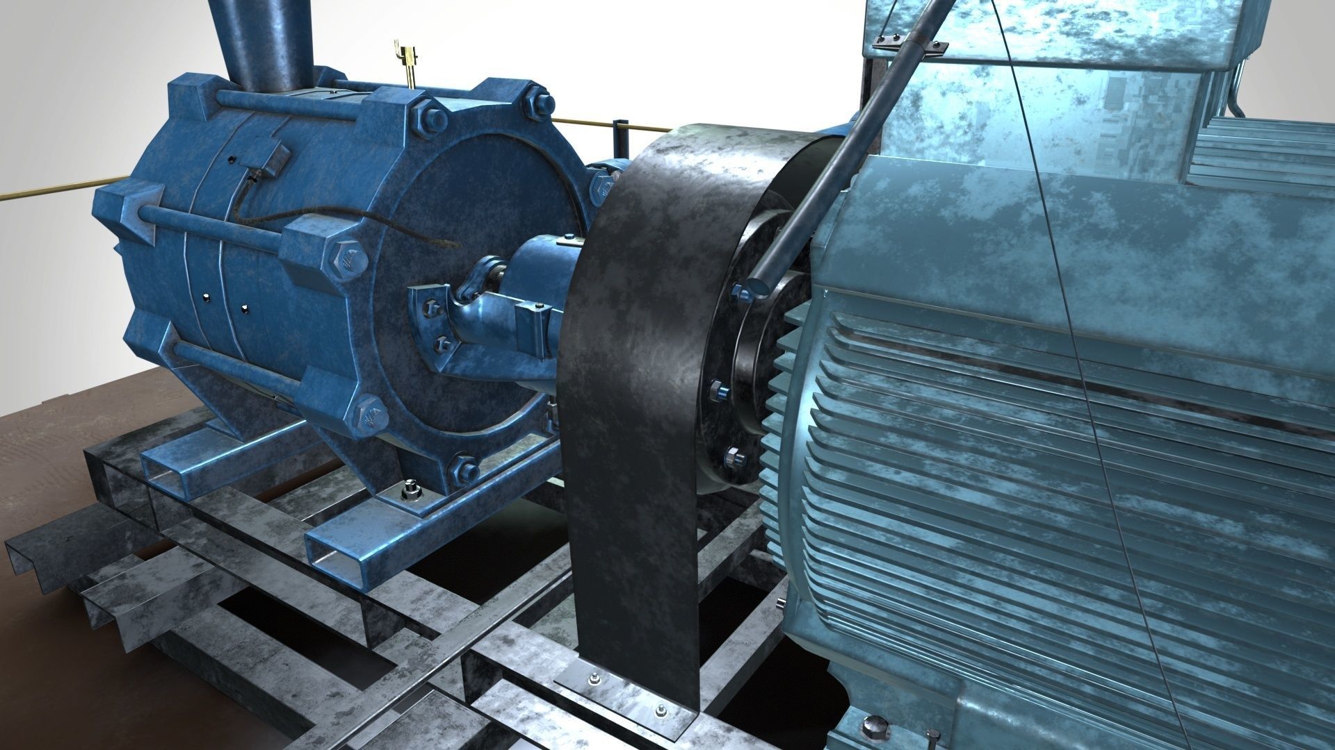 Mining Electric Dewatering Pump 50 hp Voltage 230 V 3D model_5