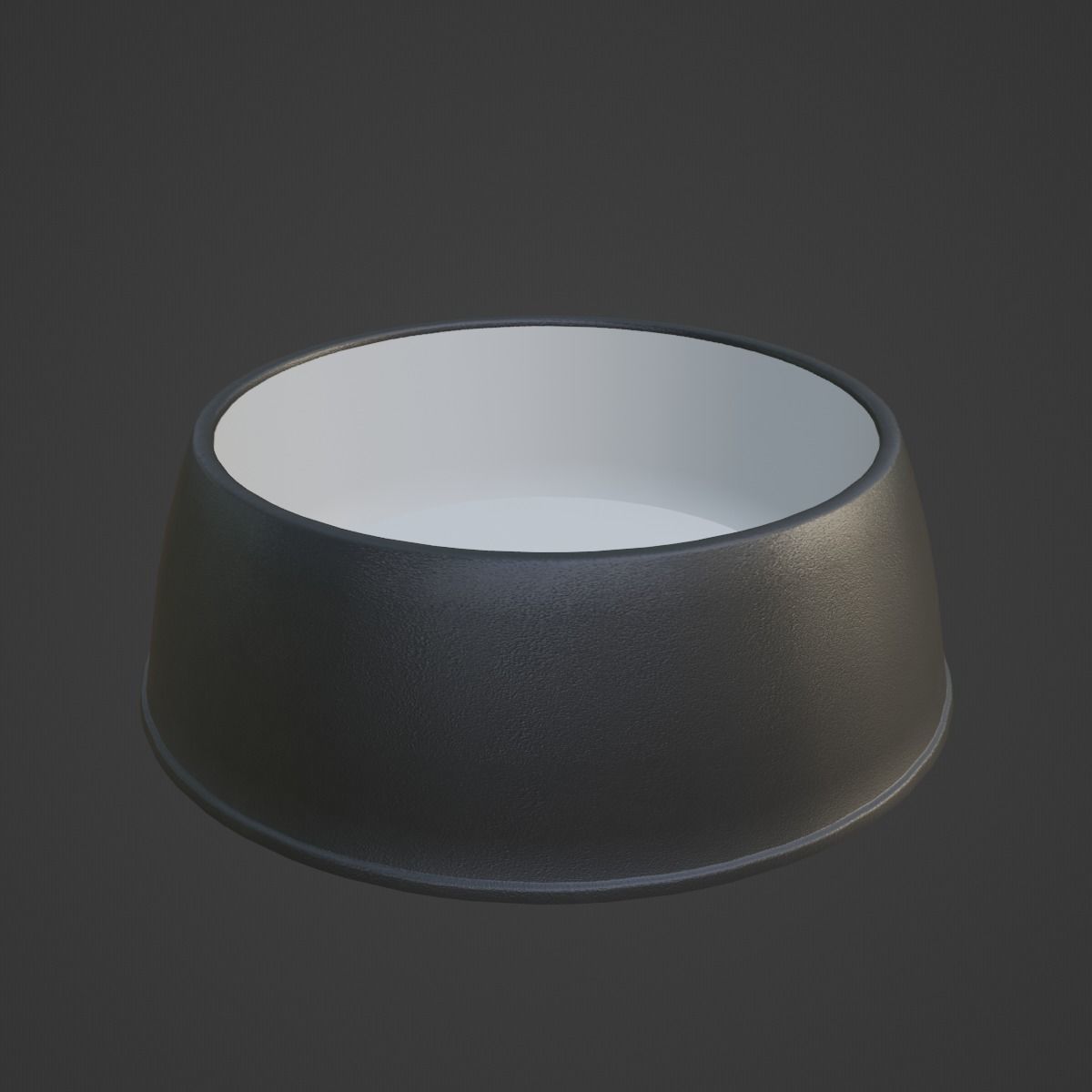 Plastic Dog Bowl B 01 Low-poly 3D model_6