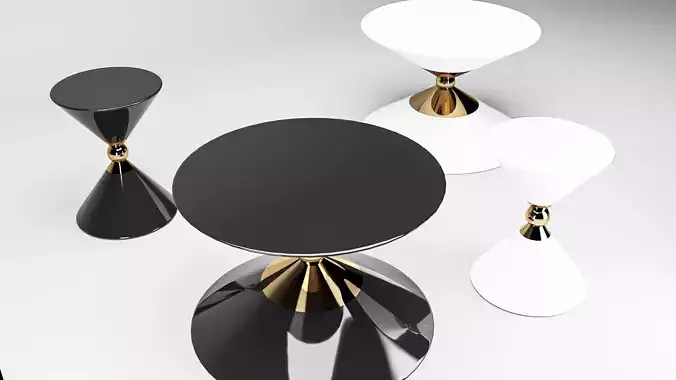 Center and side table for tv lounge and drawing