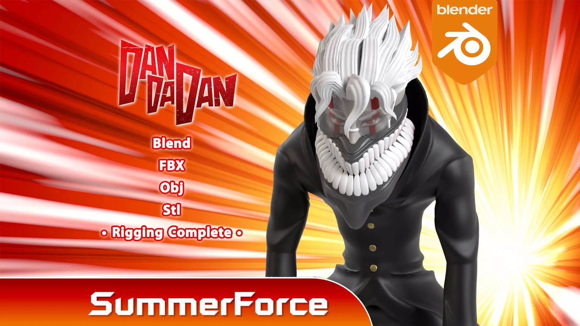 Okarun Turbo Granny Form - Dandadan 3D model_0