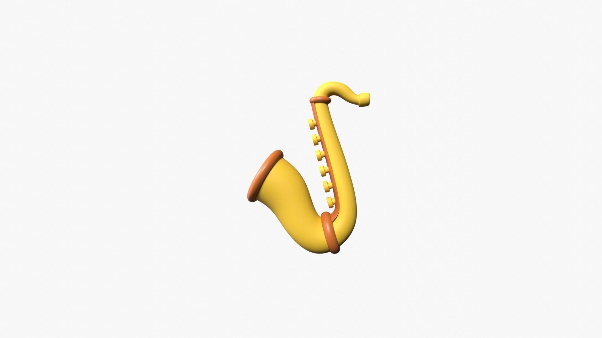 Saxophone 3D model_5