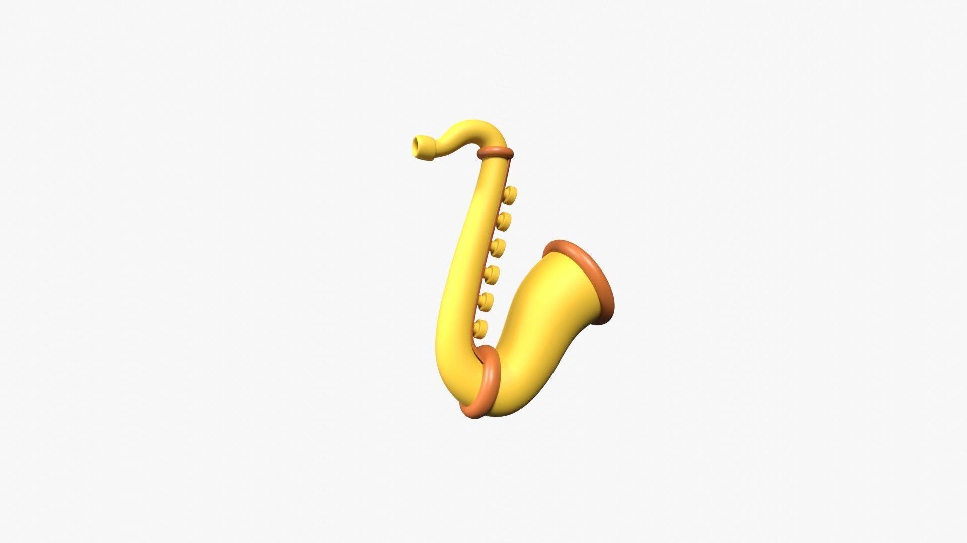 Saxophone 3D model_14