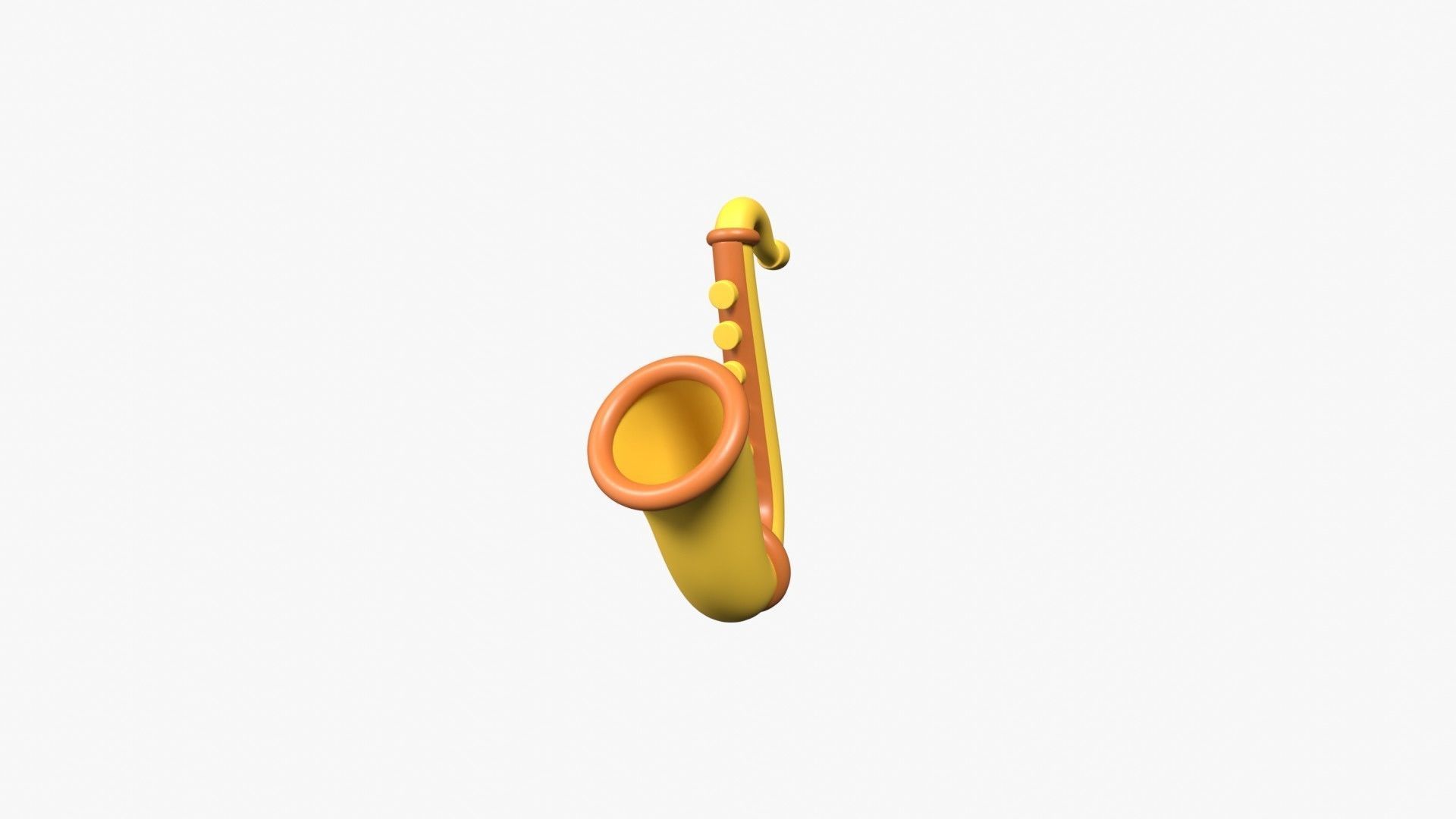 Saxophone 3D model_3