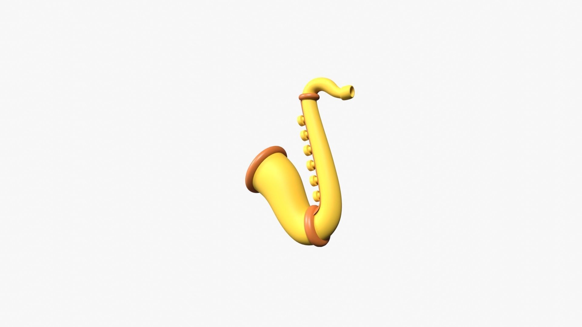 Saxophone 3D model_7