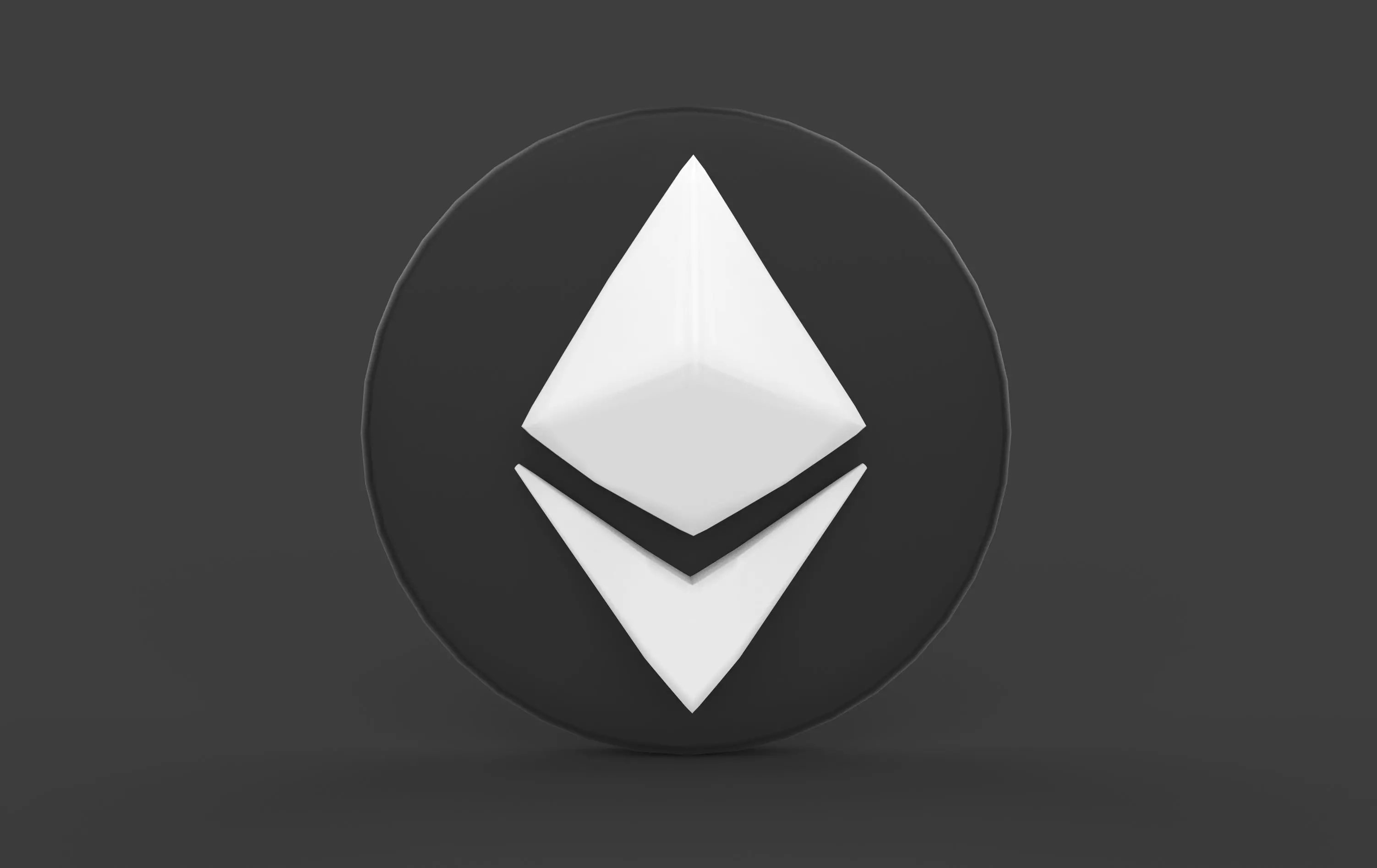 Ethereum logo 3D model