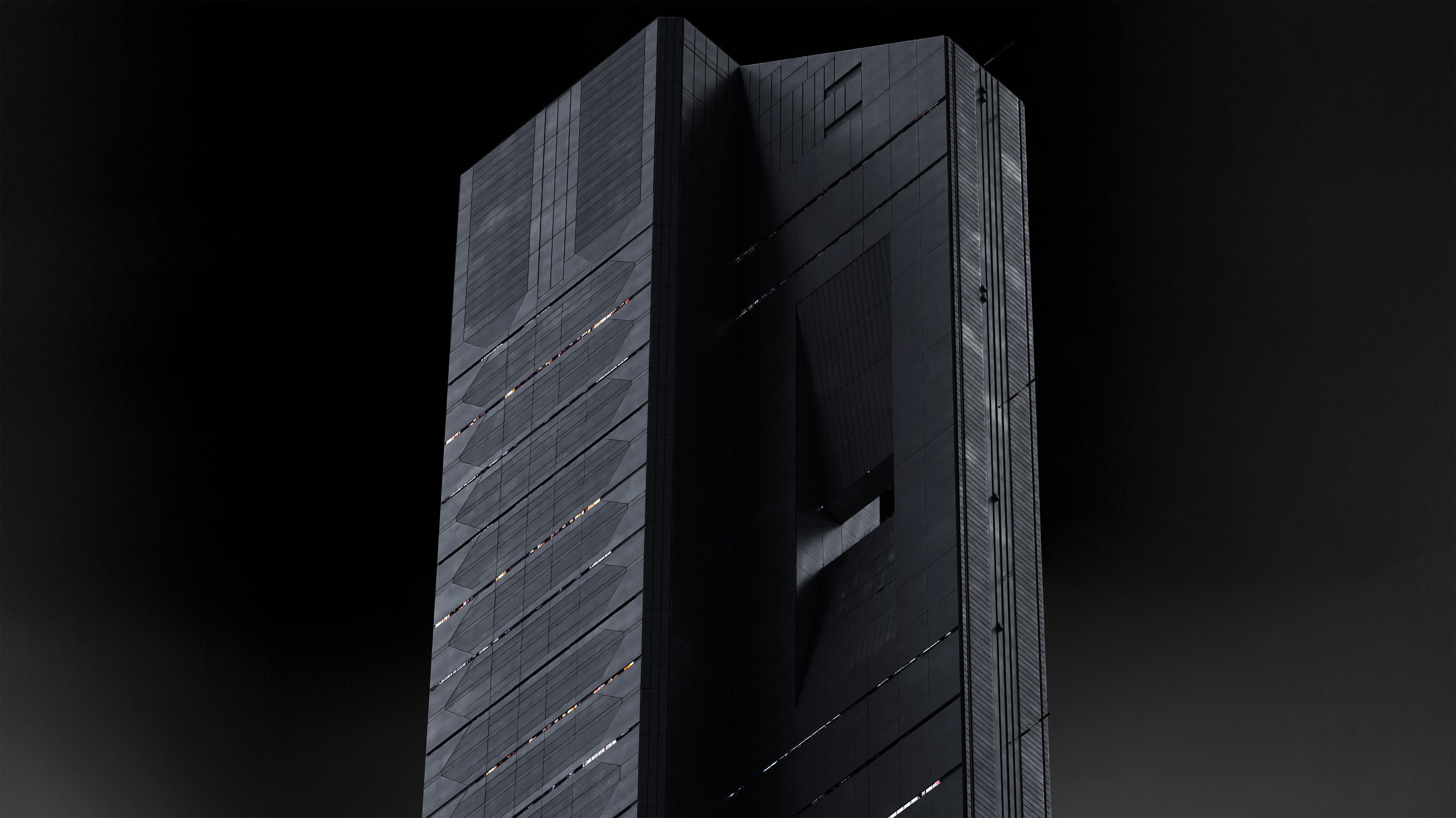 Brutalist Scifi Future Building 03 3D model_3