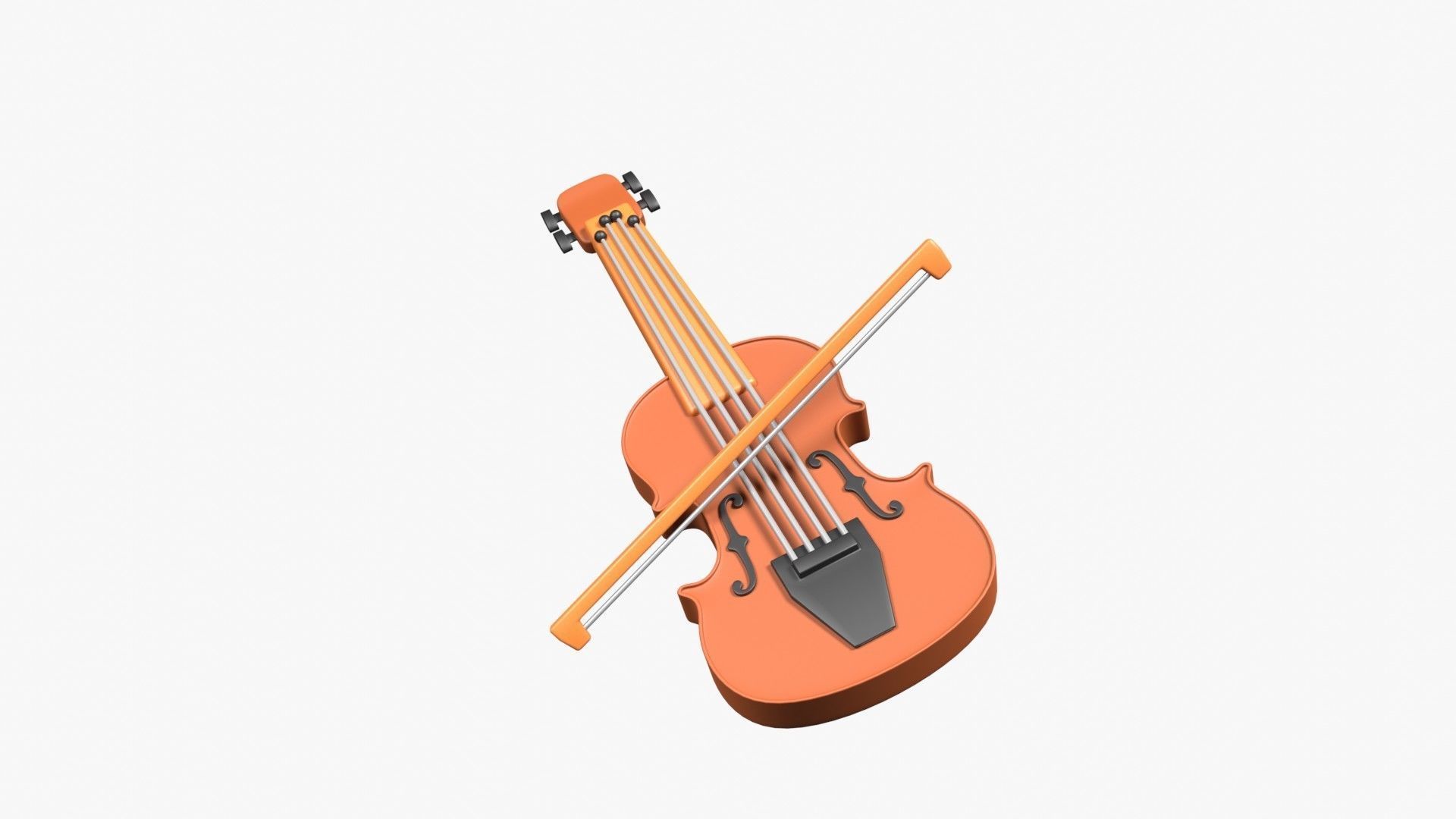 Violin 3D model_1