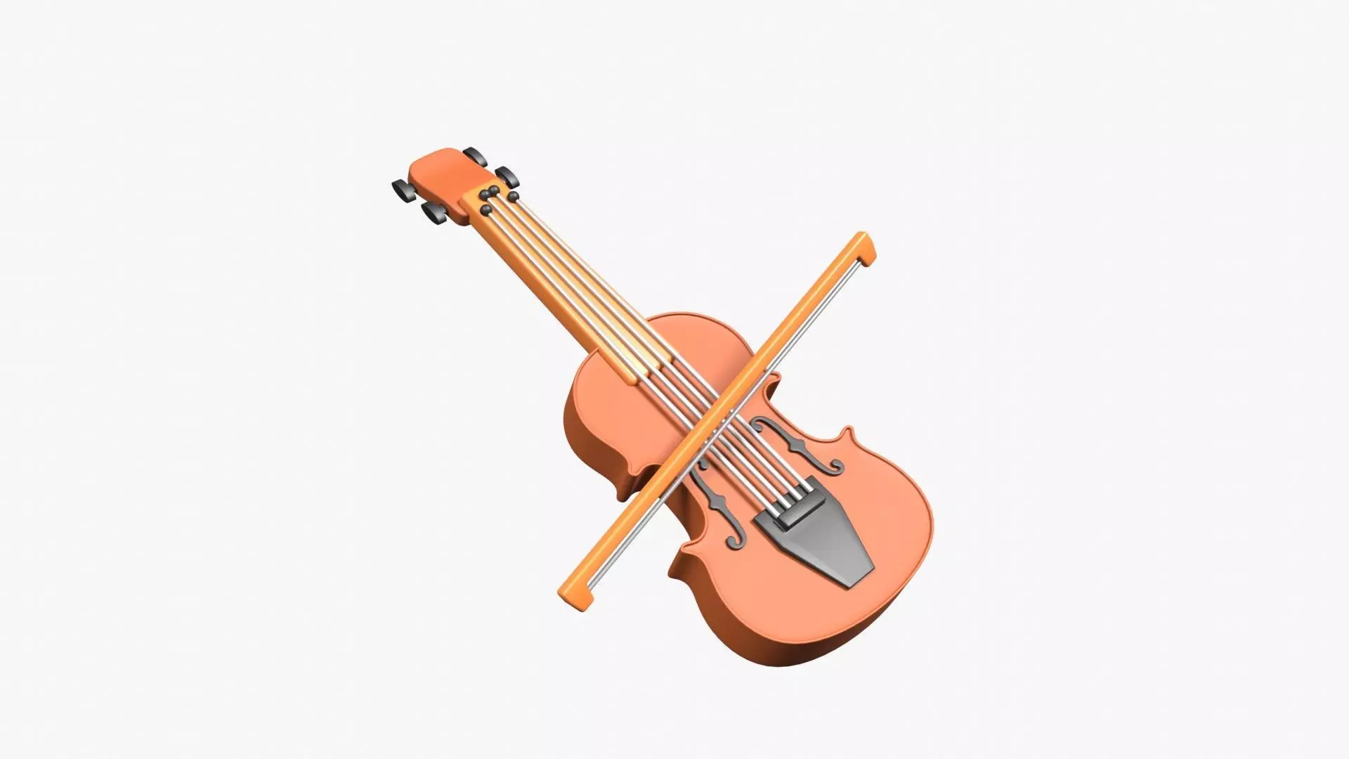 Violin 3D model_0